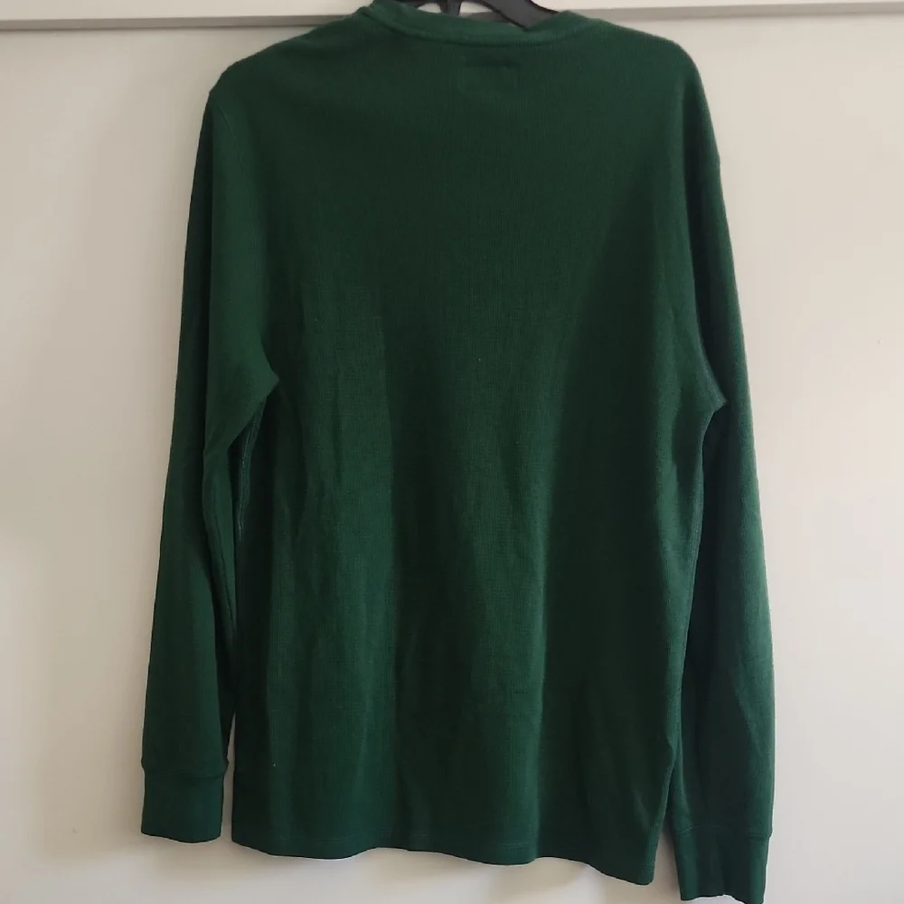 Polo Ralph Lauren Green Long Sleeve Crewneck Shirt – Classic Logo Tee